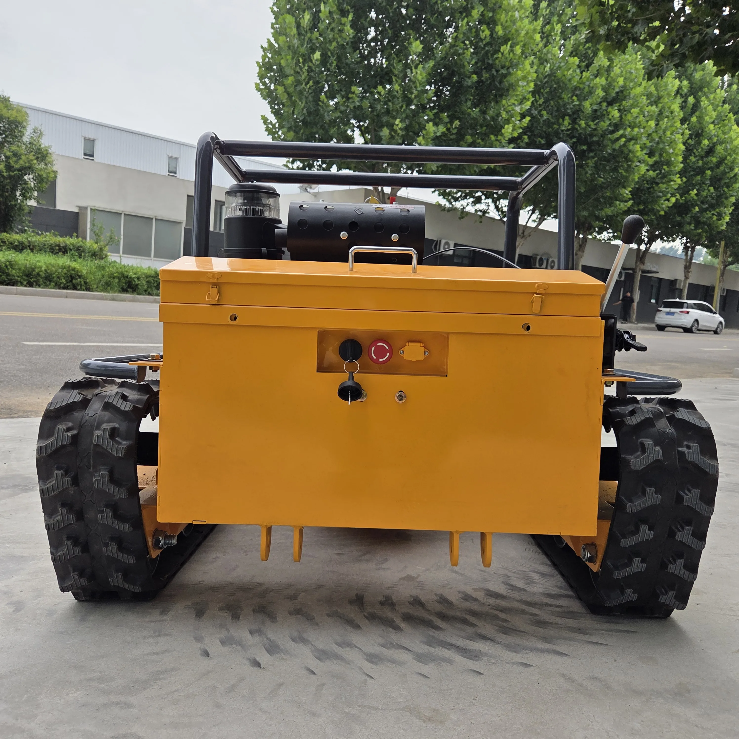 Customized 500mm 800mm 1000mm 1200mm CE EPA Diesel Engine All Terrain Agriculture Rubber Remote Control Robotic Flail Mower