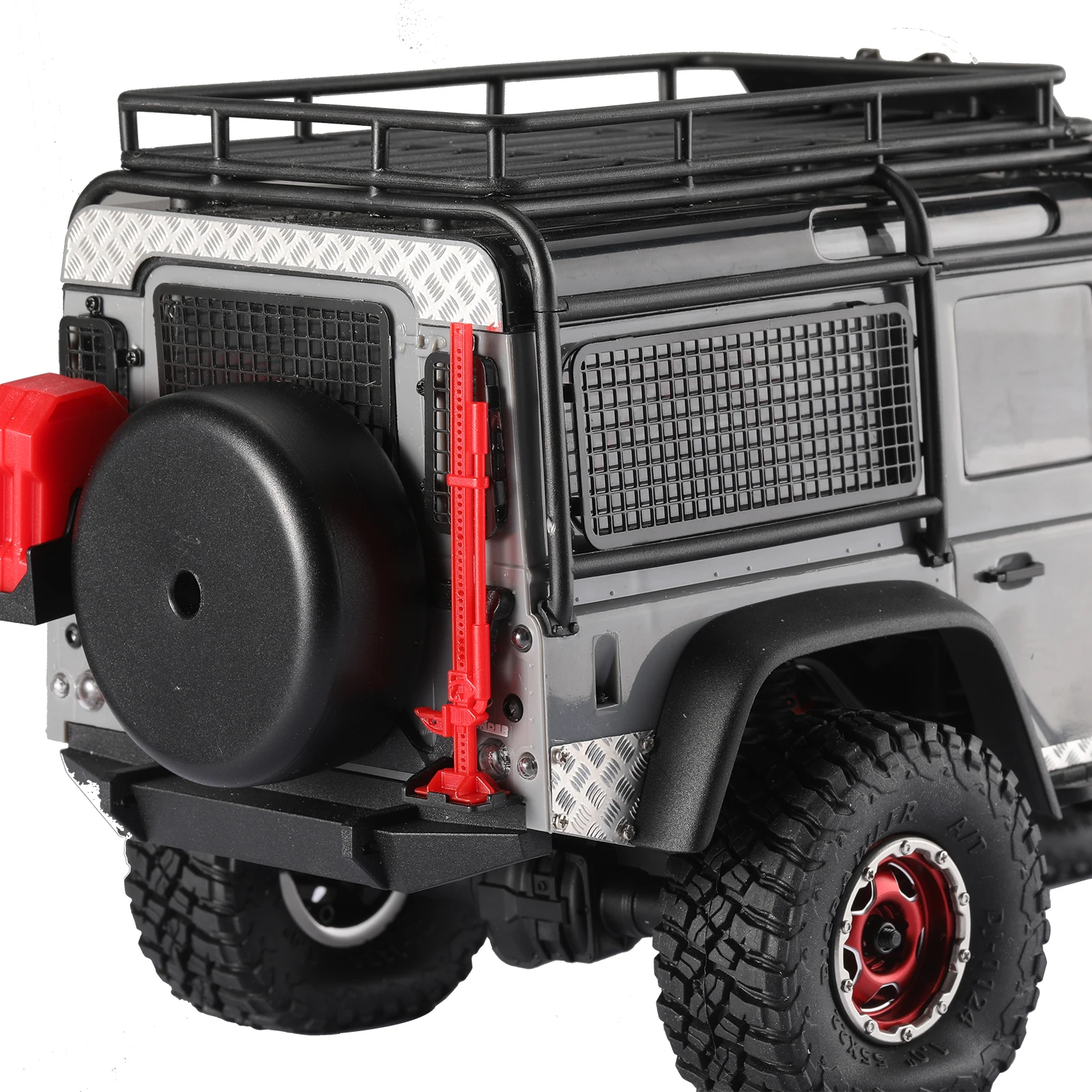 Djc 1/18-金属製の車用ラグプレート,滑り止め,ボディアセンブリ,TRX4-Mリモートコントロールカーアクセサリー