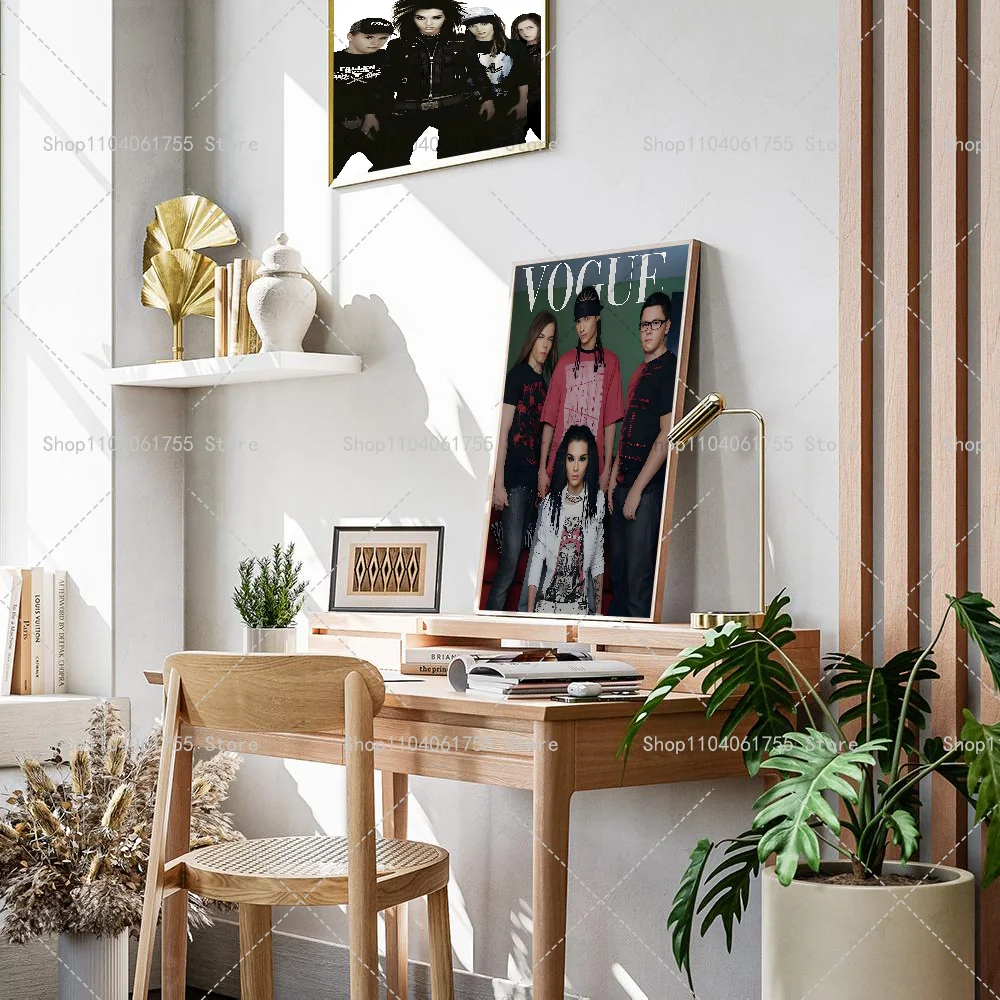 ملصق فندق توكيو من معدن روك باند ، فن ذاتي اللصق ، مقاوم للماء ، ملصق ورقي ، قهوة ، منزل ، بار ، غرفة ، ديكور جداري #4