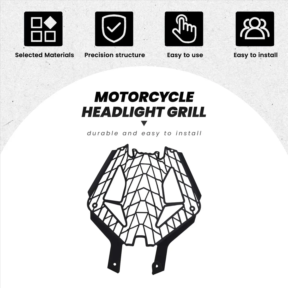 *A91P Motorcycle Accessories Headlight Protection Grill Head Light Guard Protector Cover for 1390 Super Duke R Evo (2024+)