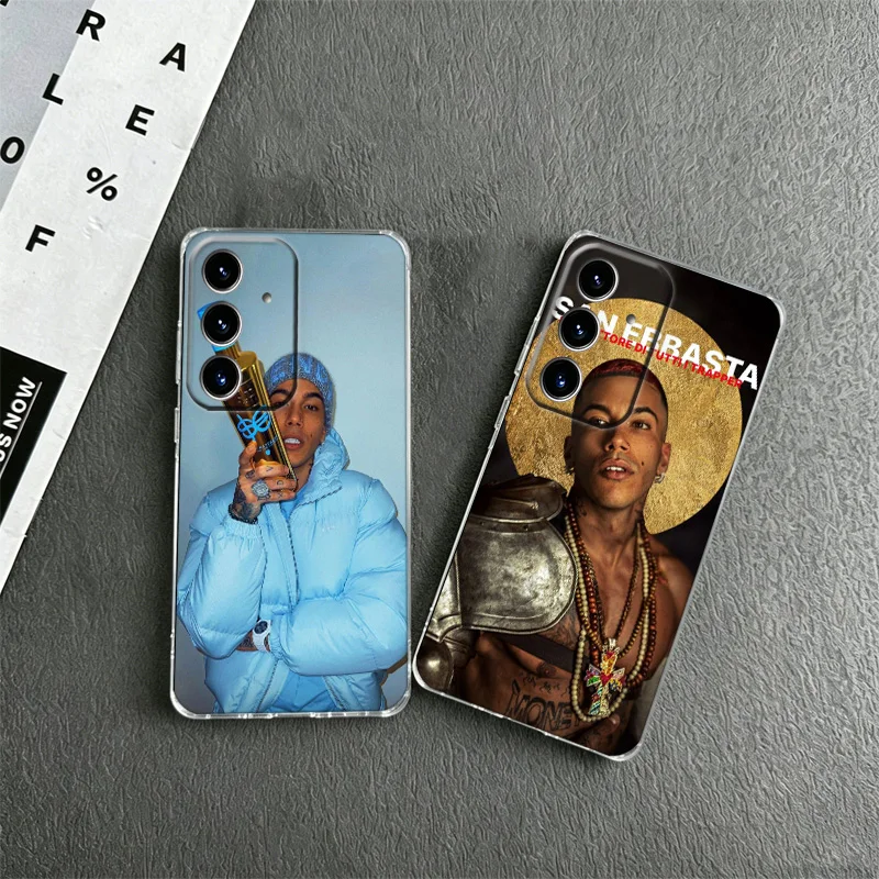Rapper Sfera Ebbasta Phone Case for Samsung A57 A56 A55 A54 A17 A16 A15 A14 A37 A36 A35 A34 A27 A26 A25 A24 A07 A06 A05S A04S M3