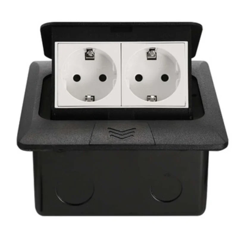 

Two hole European German power socket Hidden in the outlet pop socket