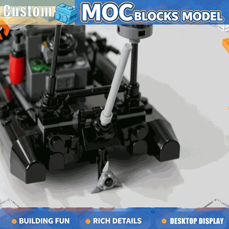137PCS Rapid Inflatable Patrol Boat Building Blocks Ocean Rescue Vessel Model Creative DIY Assembly Toy Collection Display Gift