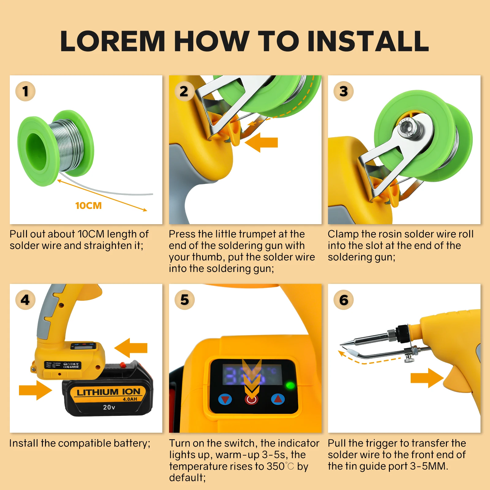 75W Cordless Soldering Iron Kit for Dewalt 18-20V Li-ion Battery Fast Welding Tools With Digital Display Electric Solder Gun