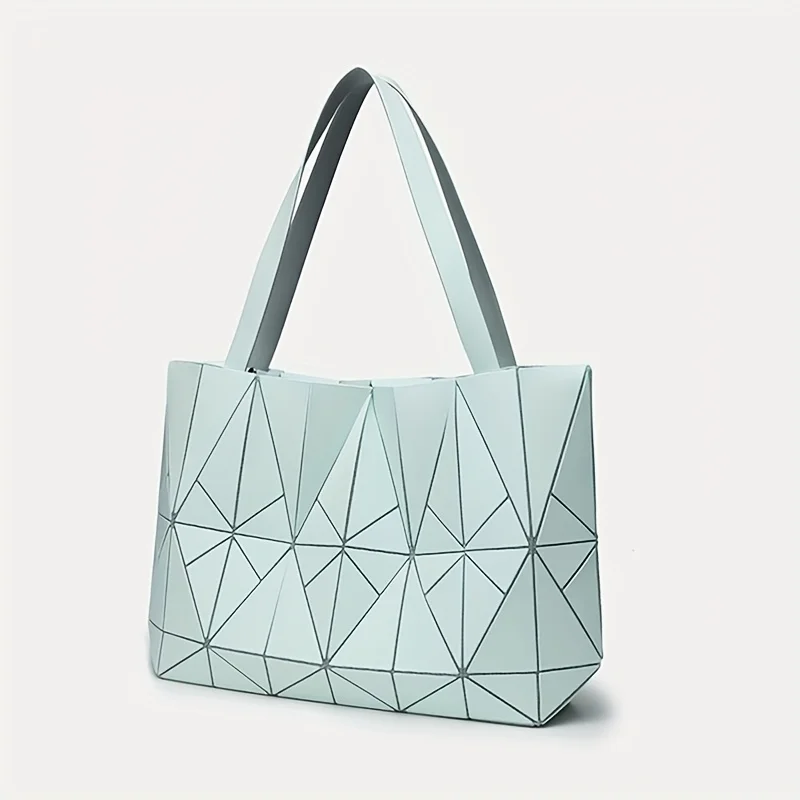 Borse da donna alla moda Borse a tracolla geometriche Borsa tote semplice da donna Borsa per la spesa a spalla di grande capacità femminile