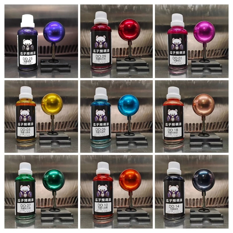 50ml/bottle 100ml/bottle Electroplated Color DD Series Model Coloring Pre Mixed Paint Mechanical Armor/Model Decorative Paint