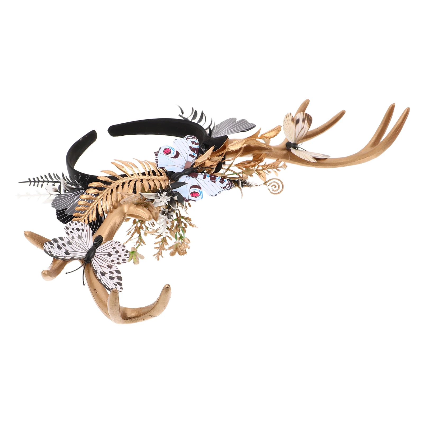 

Cute Deer Horns Antler Headband Women Reindeer Hair Band Cosplay Party Accessories Christmas Halloween Festival Lightweight Easy