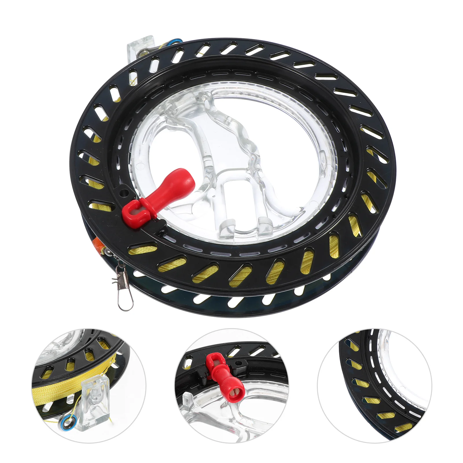 1 Stück Drachenrolle, schwarz, leicht, leicht zu tragen, ergonomisches Design, ideal für Teenager, Erwachsene, Outdoor-Sport-Werkzeug, Drachenfliegen