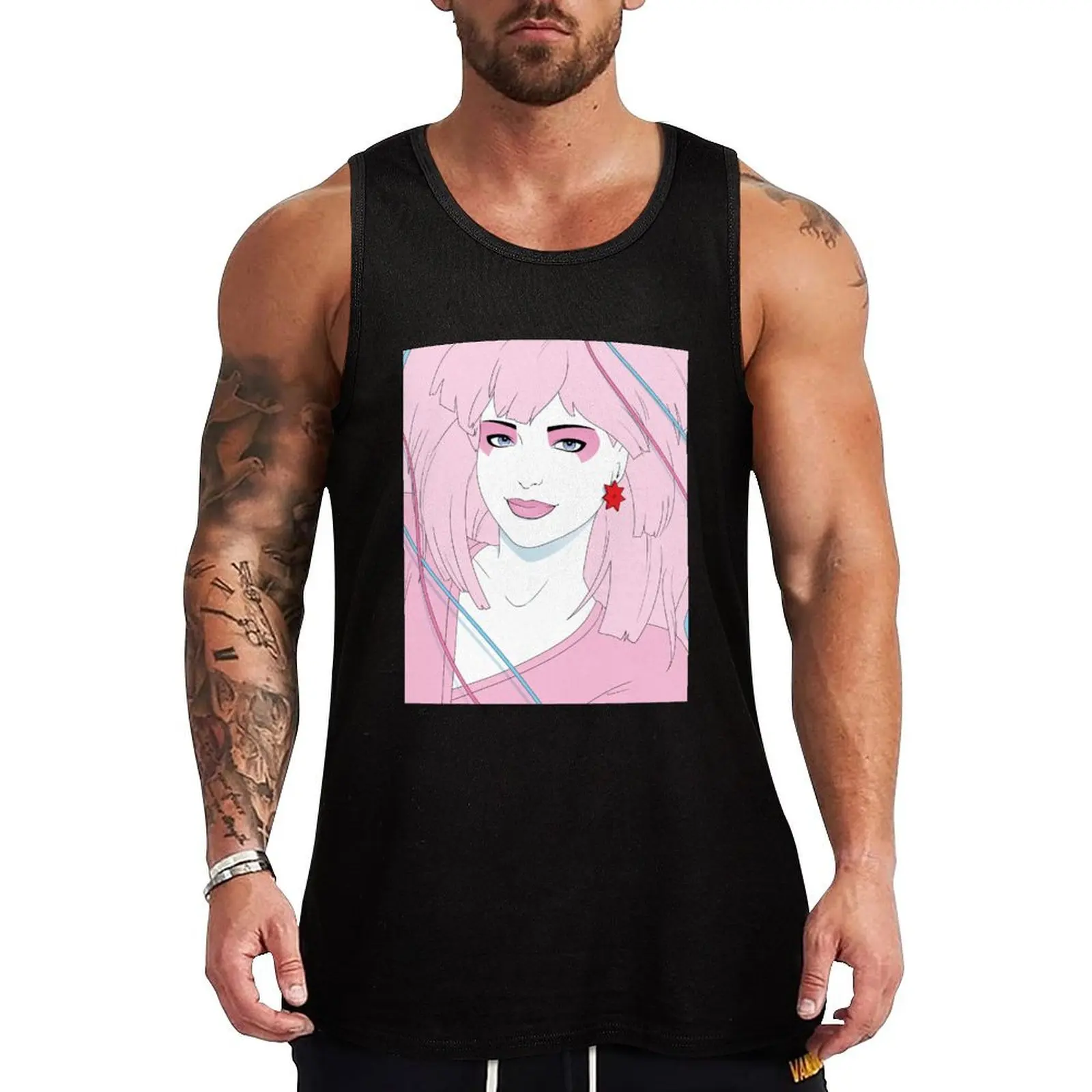 Camiseta sin mangas Jem, estilo hip hop, informal, para streetwear