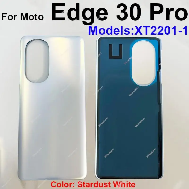 For Motorola MOTO Edge 30 Edge 30 Pro XT2201-1 Back Battery Door Housing Cover Rear Cover Back Battery Case Replacement Parts