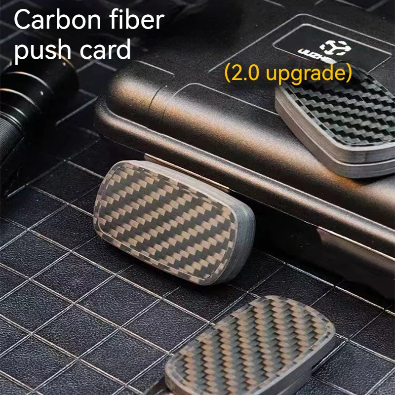 Ju Zhen 2.0 Carbon Fiber Fidget Slider Push EDC Adult Fidget Toys Anti Stress Toys ADHD Anxiety Autism Stress Relief Gifts