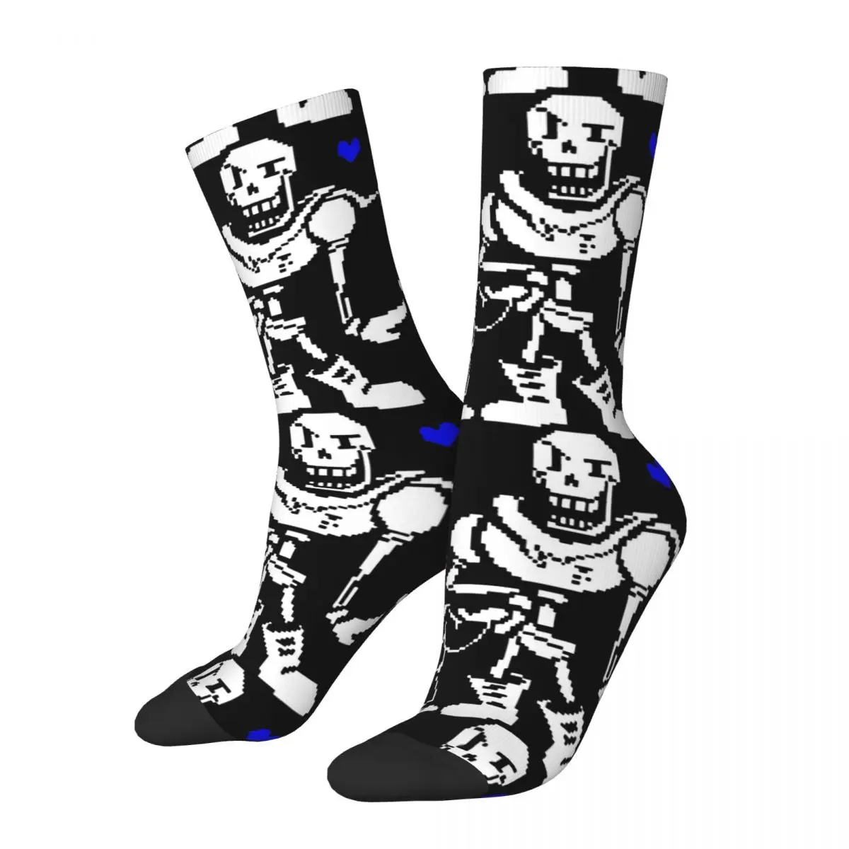 Hip Hop Vintage Sins Papyrus Crazy Men\'s Compression Socks Unisex Undertale Harajuku Seamless Printed Funny Happy Crew Sock