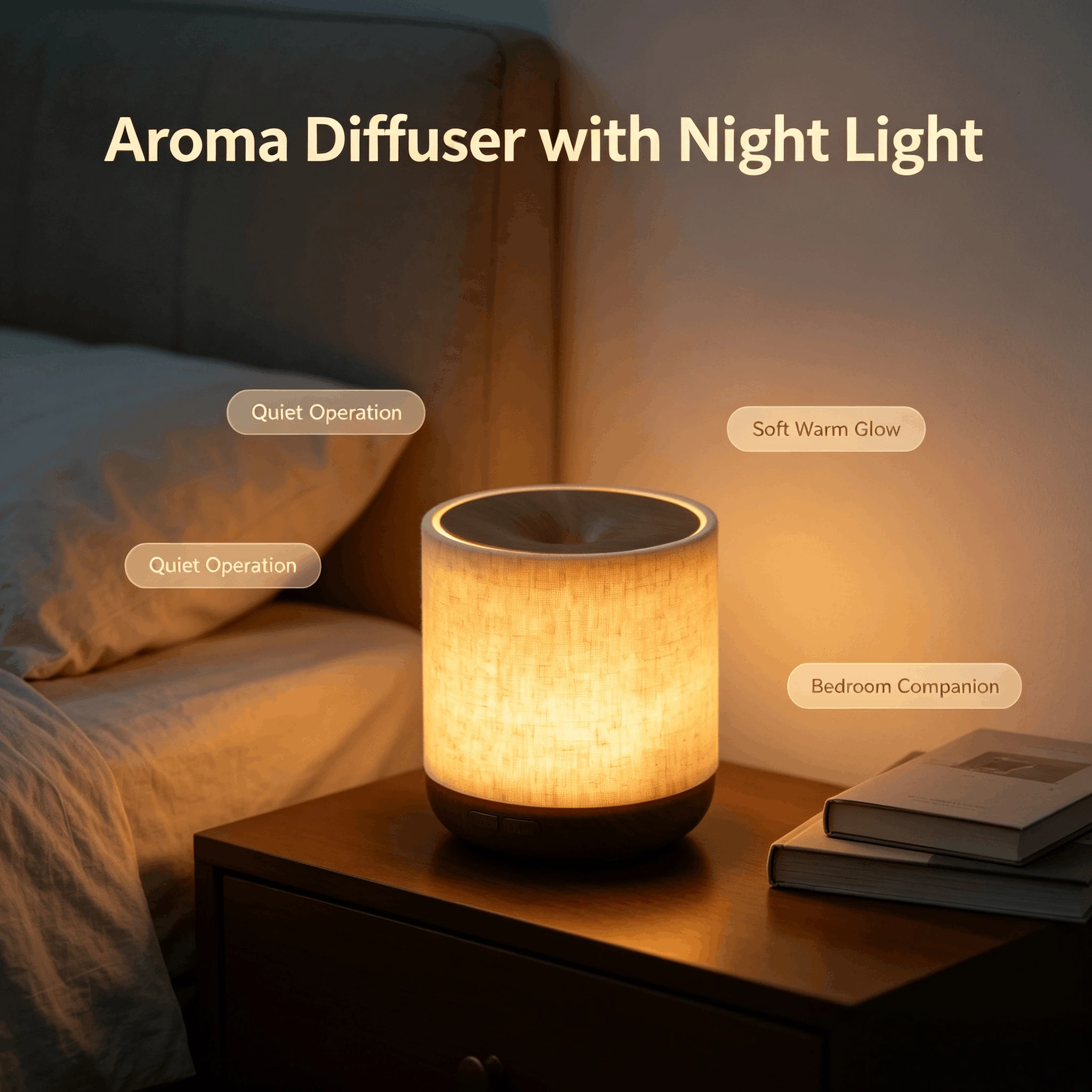 Auto Spray Aroma Diffuser, Quiet Automatic Fragrance Machine, Home Scent Humidifier Air Freshener for Bedroom Bathroom