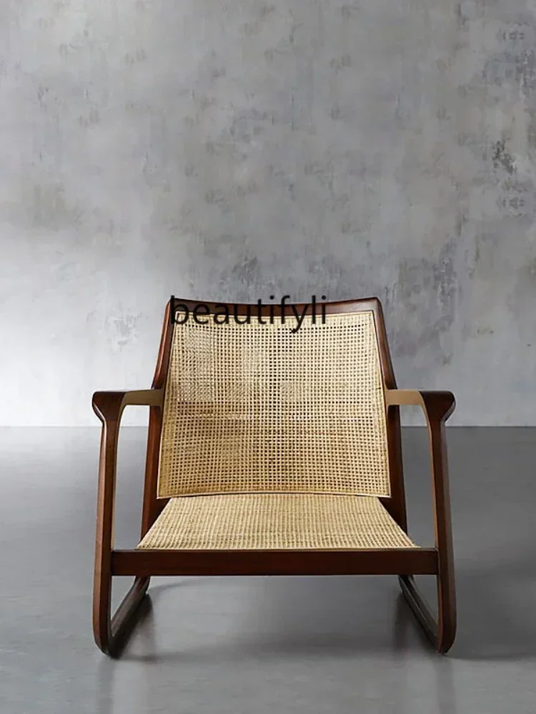 Rattan Couch Leisure Nordic High-End Ash Creative Balcony B & B Living Room Rattan Chair