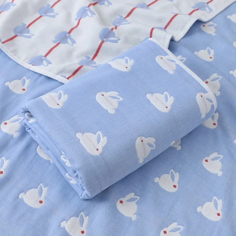 6 Layers Baby Blanket 100% Muslin Cotton Baby Swaddle Baby Warp Swaddle Infant Bedding Receiving Blankets Baby Bath 5 Sizes