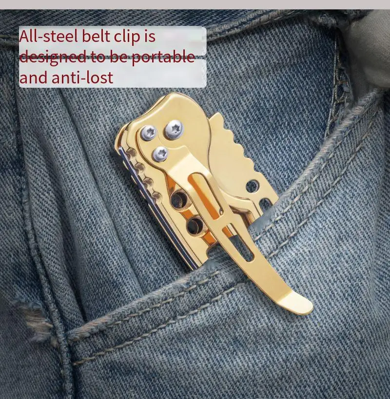 Stainless Steel Keychain Folding Knife Outdoor Carrying Knife Mirror Sharp Pocket Knife Fruit Knife Folding Knife image 6