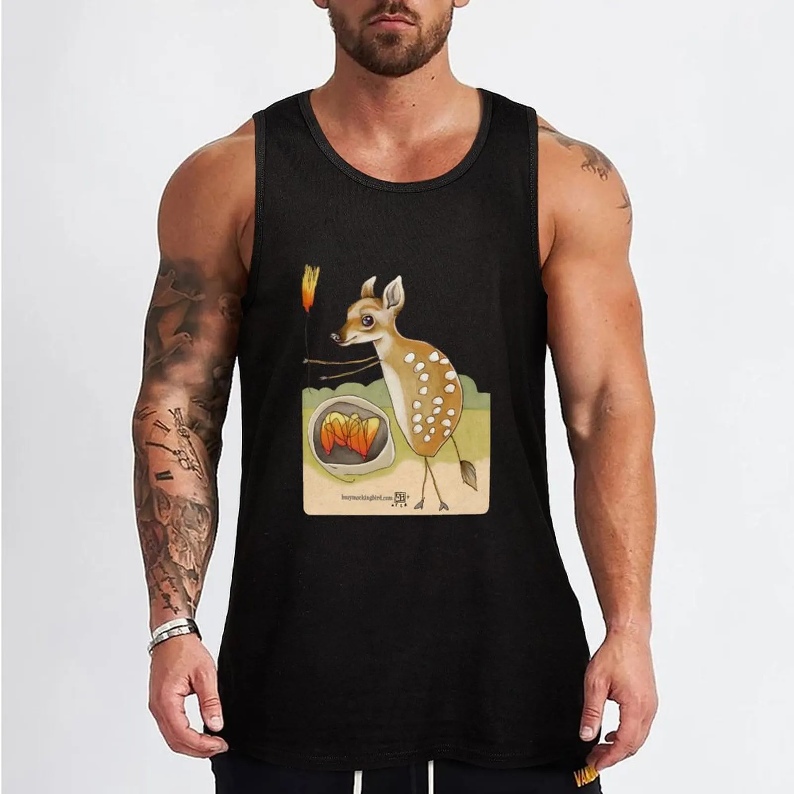 Camping Deer Tank Top Men's t-shirts sleeveless vests