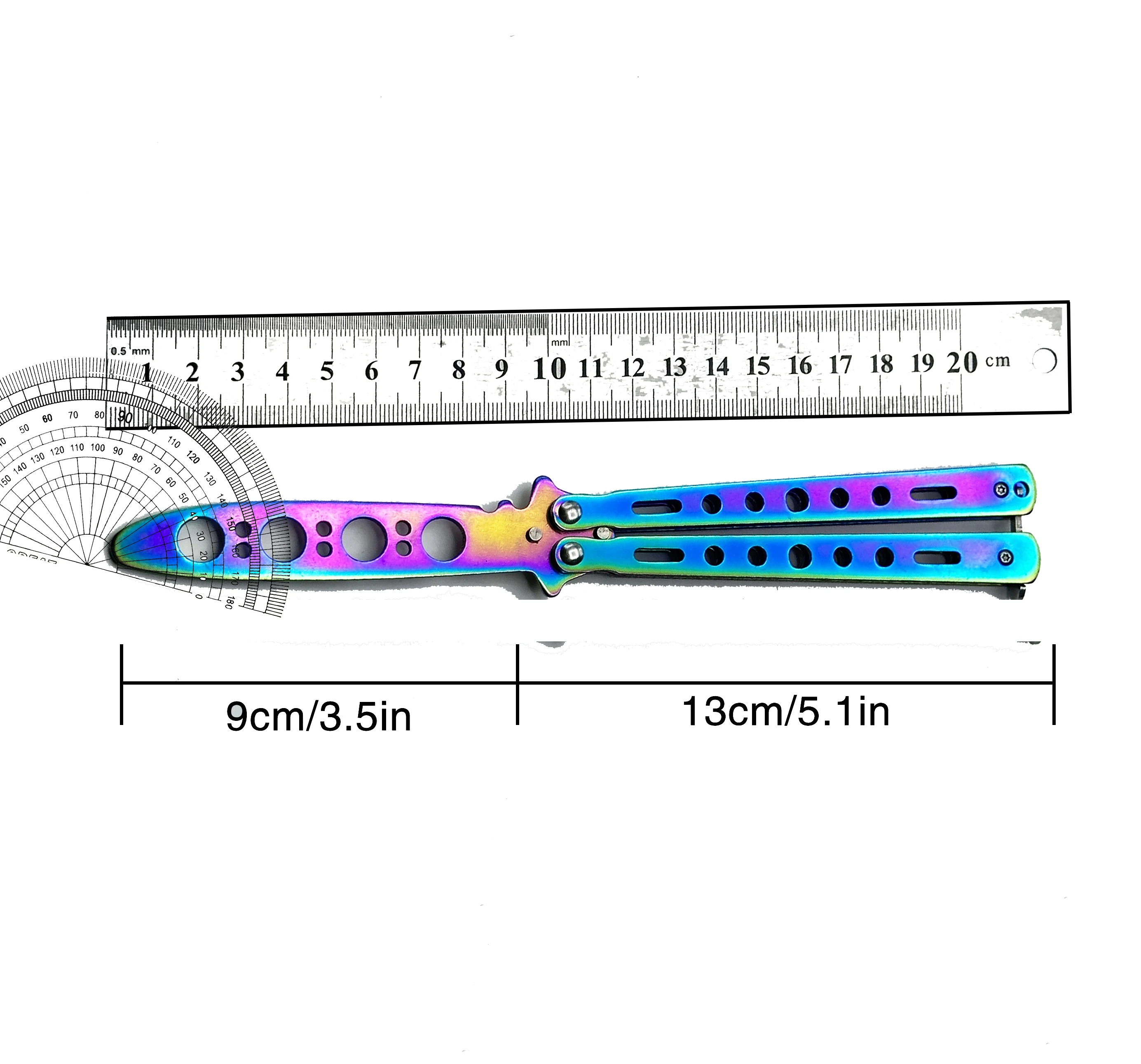 Novice Training Practice Butterfly Knife Fantasy Throwing Knife Safe and Hands Free Training Butterfly Folding Knife Tool