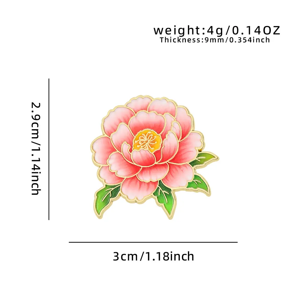 Elegante botanische Emaille-Blumenanstecker, sortierte Pflanzen-Reversbroschen, Natur-Abzeichen für Kleidung, Damen-Modeaccessoires