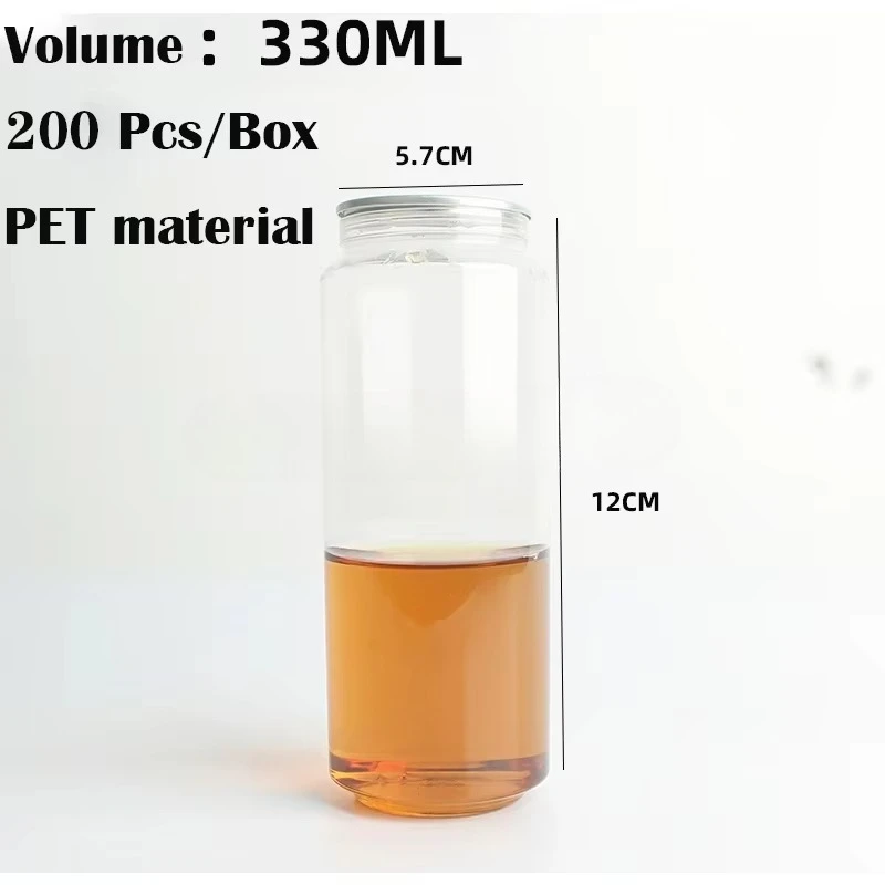 Wholesale 330ml 550ml  Pet Cans With Lid for Beverage