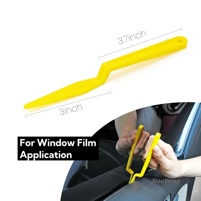 5Pcs Car Vinyl Wrap Tool Kit Flexible Micro Stick Corner Squeegee Curves Slot Tint Tucking Tool with Different Hardness view 6