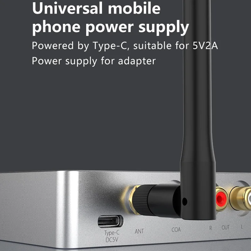 Decodificador de áudio hi-fi sem perdas receptor de áudio bluetooth qcc3084 bluetooth 5.4 ess9039q2m dac ldac formato saída coaxial digital