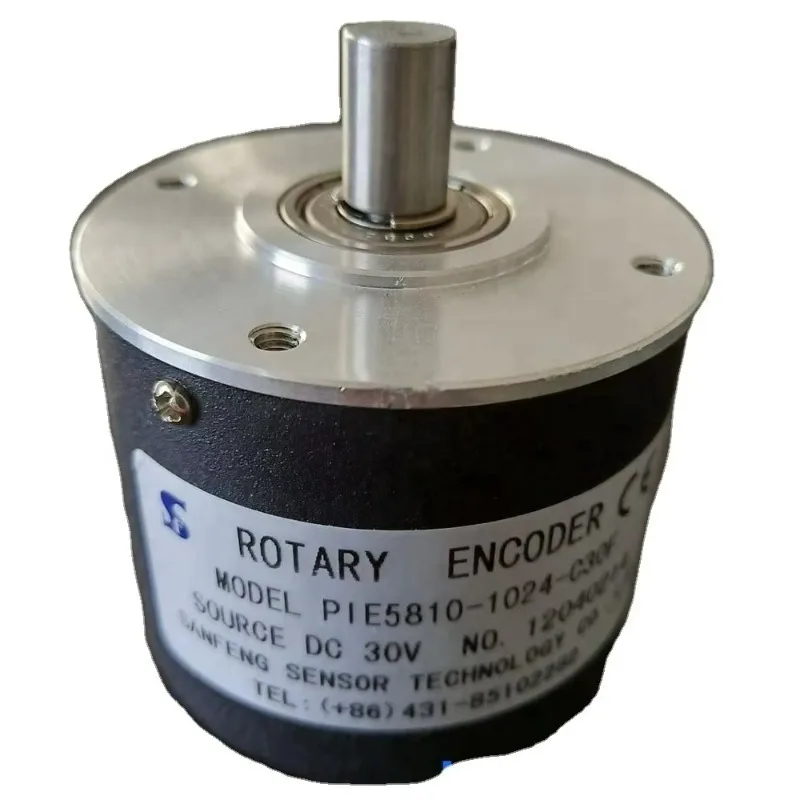PIE58-10-1024-G30F 10mm Shaft High Resolution Optical Incremental Rotary Encoder Speed Sensor