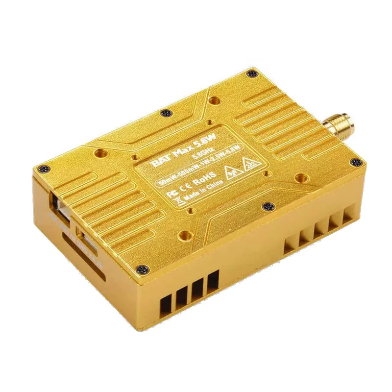 VT5804 BAT-MAX 5.8G 5.8W VTX 64CH FPV Audio Video Transmitter OSD NTSC/PAL For Long Range RC FPV Racing Drone-BCBW