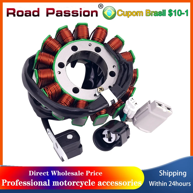 Peças de motocicleta para paixão de estrada, gerador de bobina de estator, estator de motor para kawasaki krt750 krf800 teryx4 le eps kvf750 força bruta 750