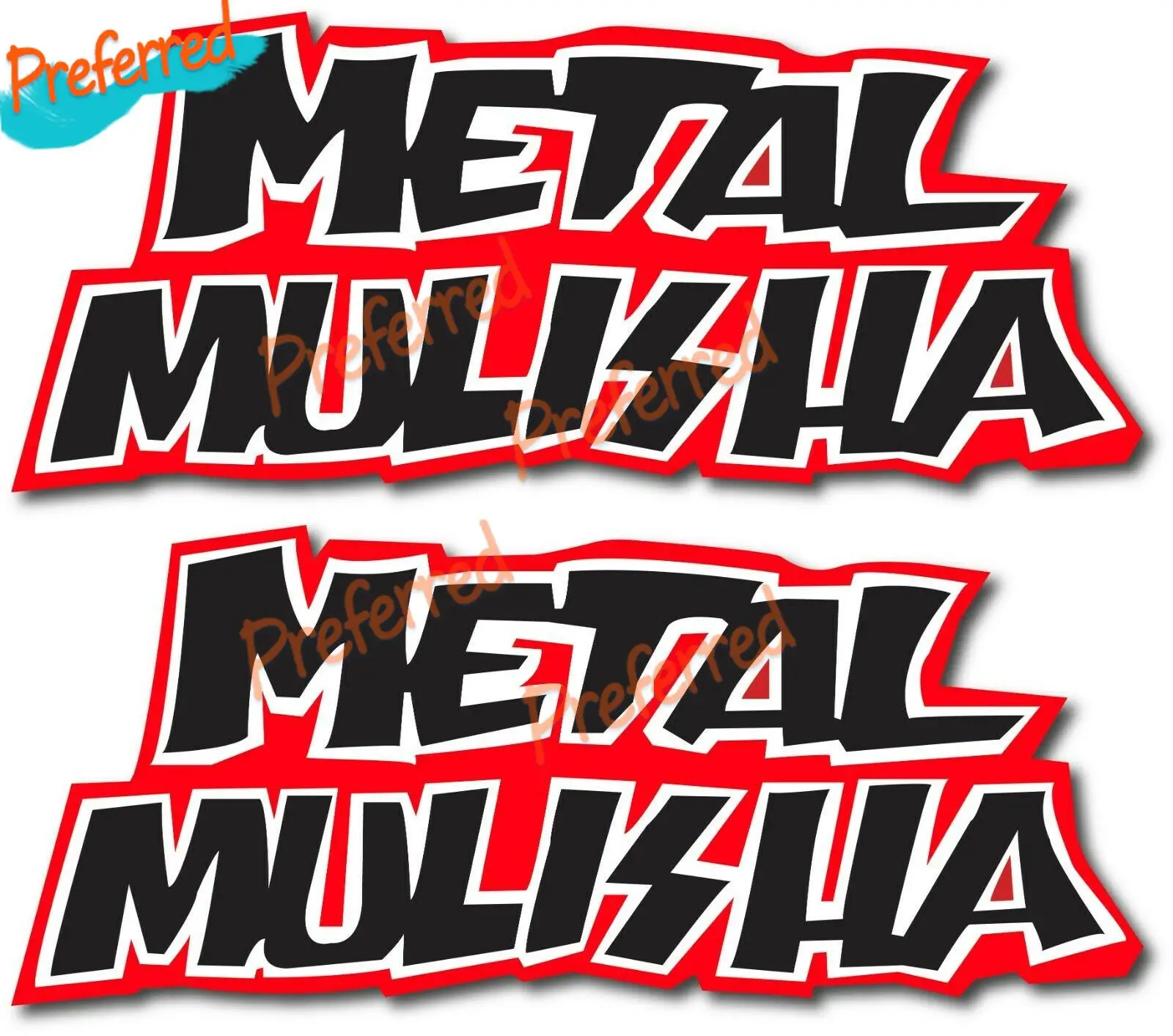 

2X METAL MULISHA LOGO DECAL STICKER US MADE CAR WINDOW MOTORCYCLE QUAD TRUCK ATV