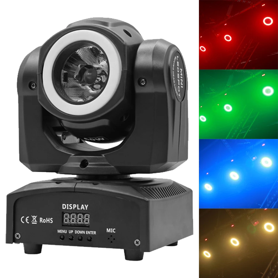 60W moving head beam light RGBW 4 in 1, professional stage lighting equipment for Christmas party disco, etc.