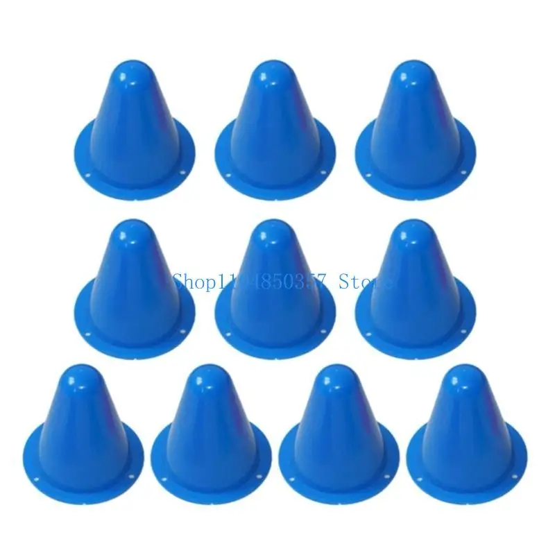 5asd 10 Buah Kerucut Roller Skating Kerucut Lalu Lintas Mini untuk Permainan Anak-anak Dalam dan Luar Ruangan