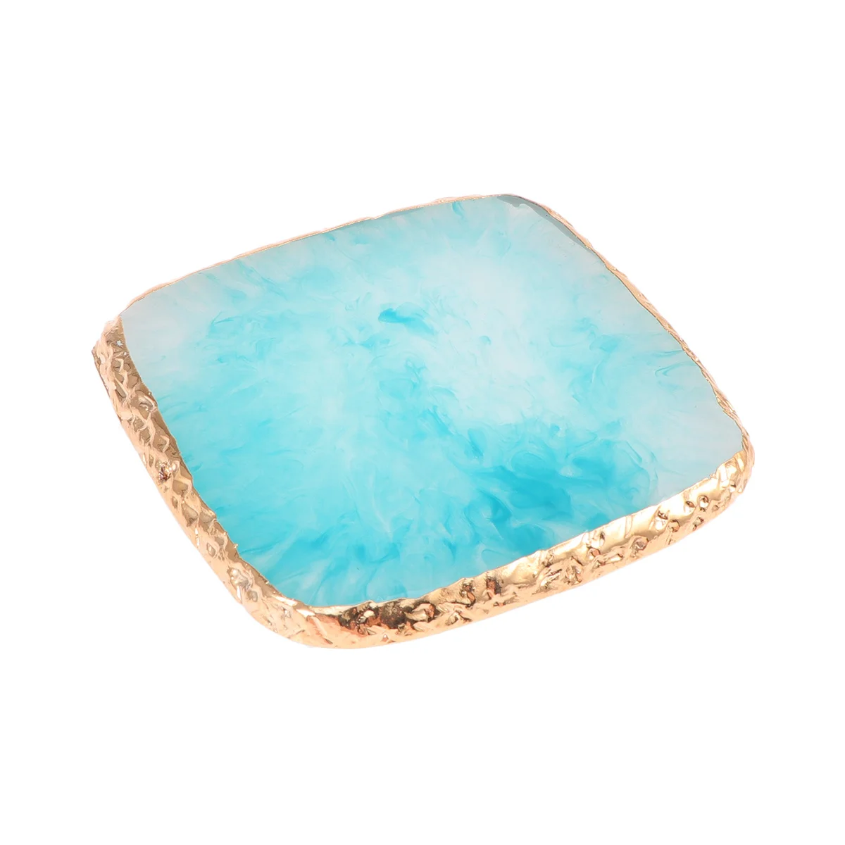 

1Pcs Resin Square Nail Art Mixing Palette Sturdy Smooth Texture Nail Color Display Manicure Palette for Home Shop Display