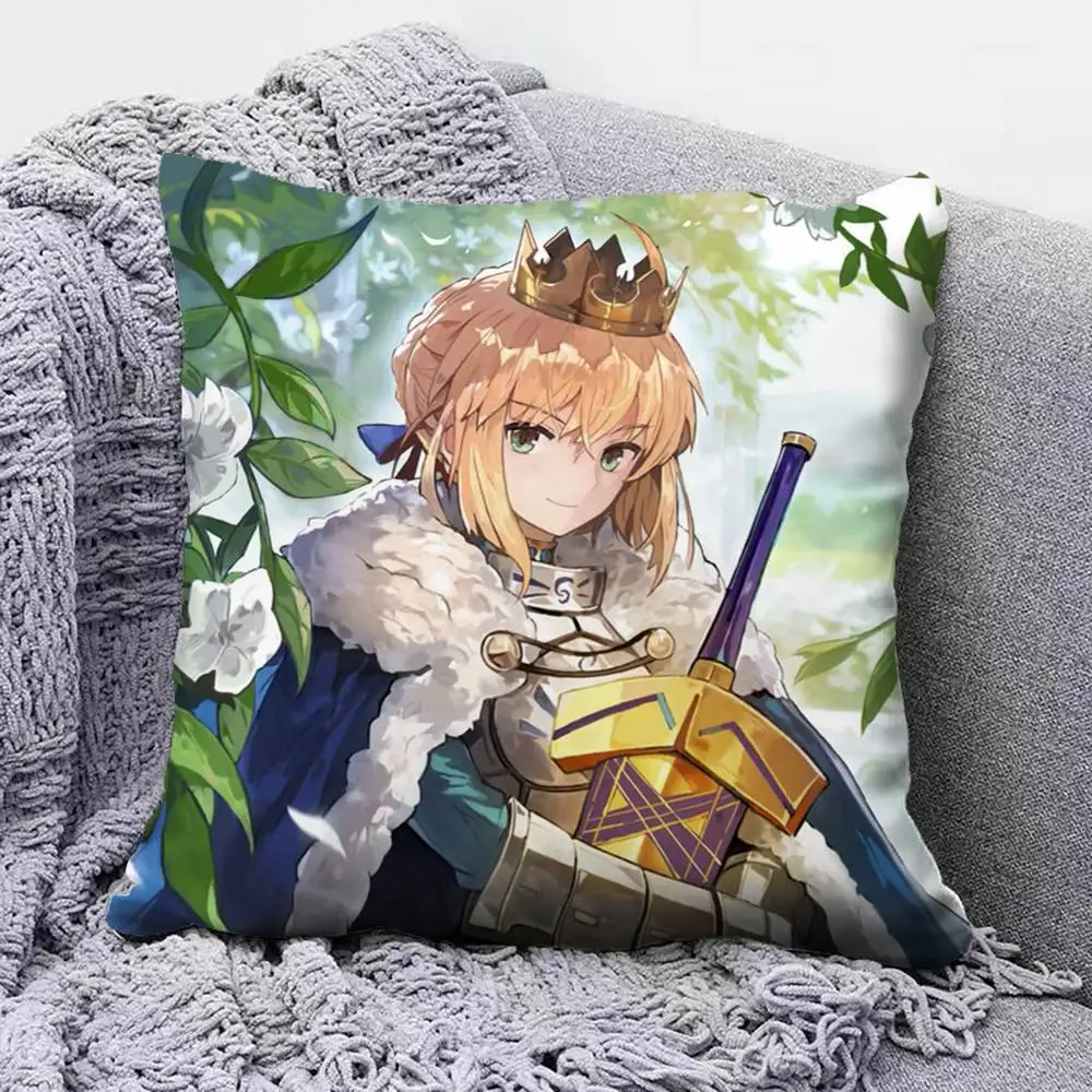 Artoria Pendragon Saber Fate Fgo FSN Home Sofa Cushion Covers and Aecorative Custom Pillow Covers - view 6