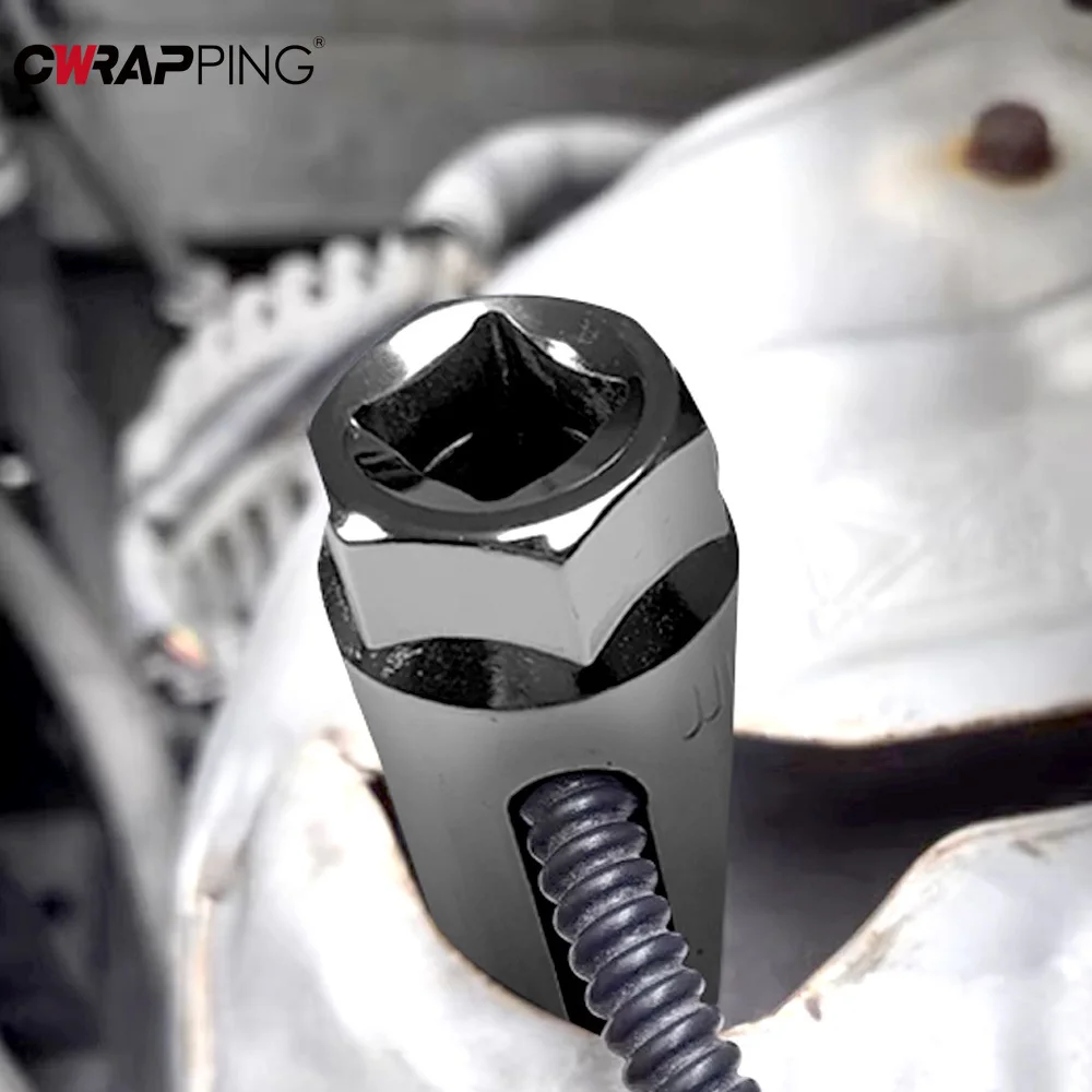 1Pcs Car Oxygen Sensor 22mm Socket Wrench 1/2 Inch Drive Sensor Removal and Installation Professional Auto Repair Accessories