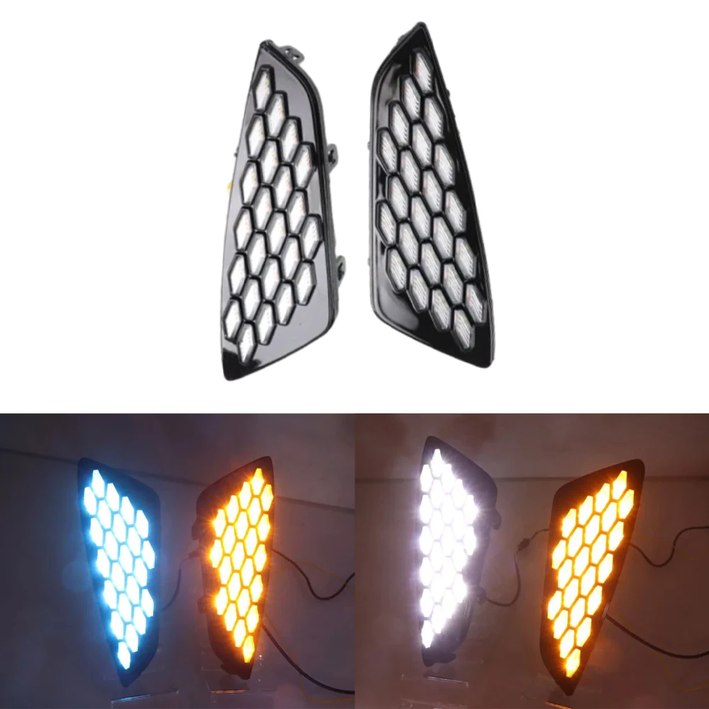 

LED Daytime Running Light For Toyota Sienna XSE 2021-2022 White / Amber / Blue Light Car Accessories Waterproof