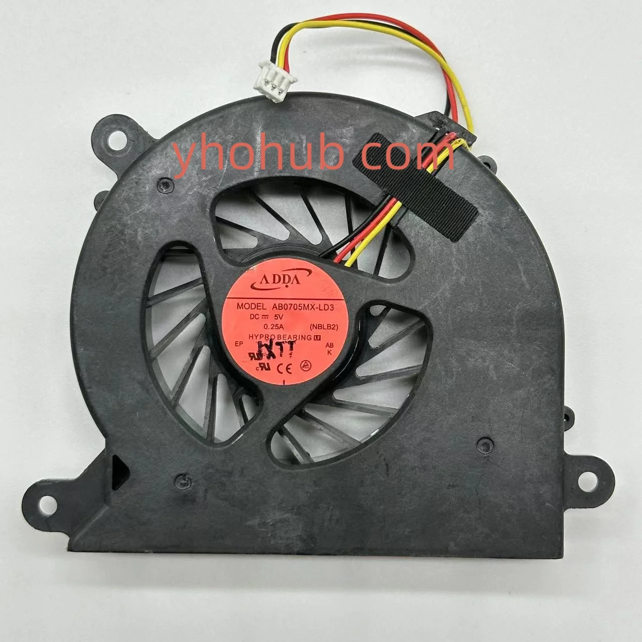 

ADDA AB0705MX-LD3 NBLB2 DC 5V 0.25A 3-Wire Server Cooling Fan