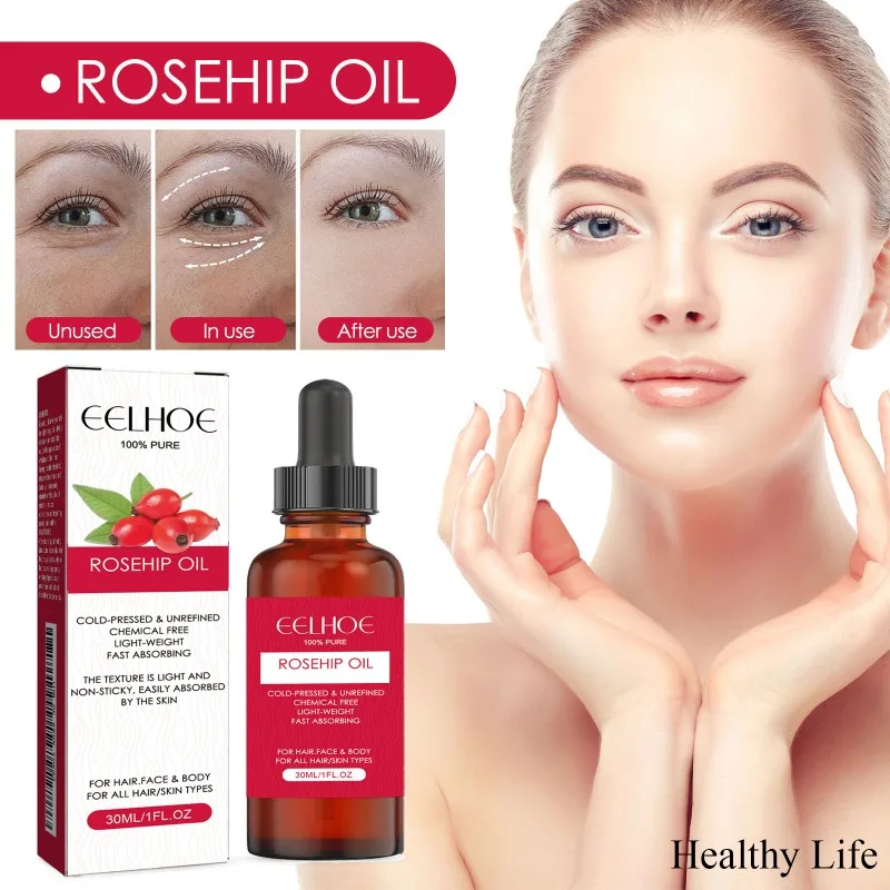 

Women Moisturizing Anti-wrinkle Serum Natural Rosehip Oil Anti Aging Essence Face Effective Firming Skin Hair Care Massage Oil