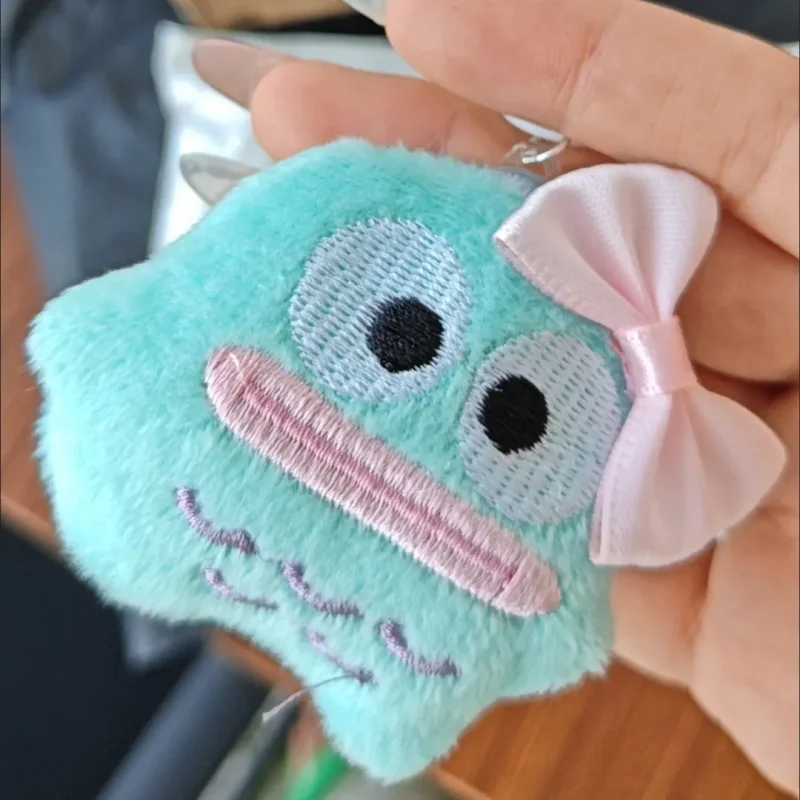 Kawaii Sanrio Hangydon 봉제 인형 귀여운 가방 펜던트 애니메이션 만화 귀여운 아름다움 플러시 키 체인 액세서리 여자 친구 선물