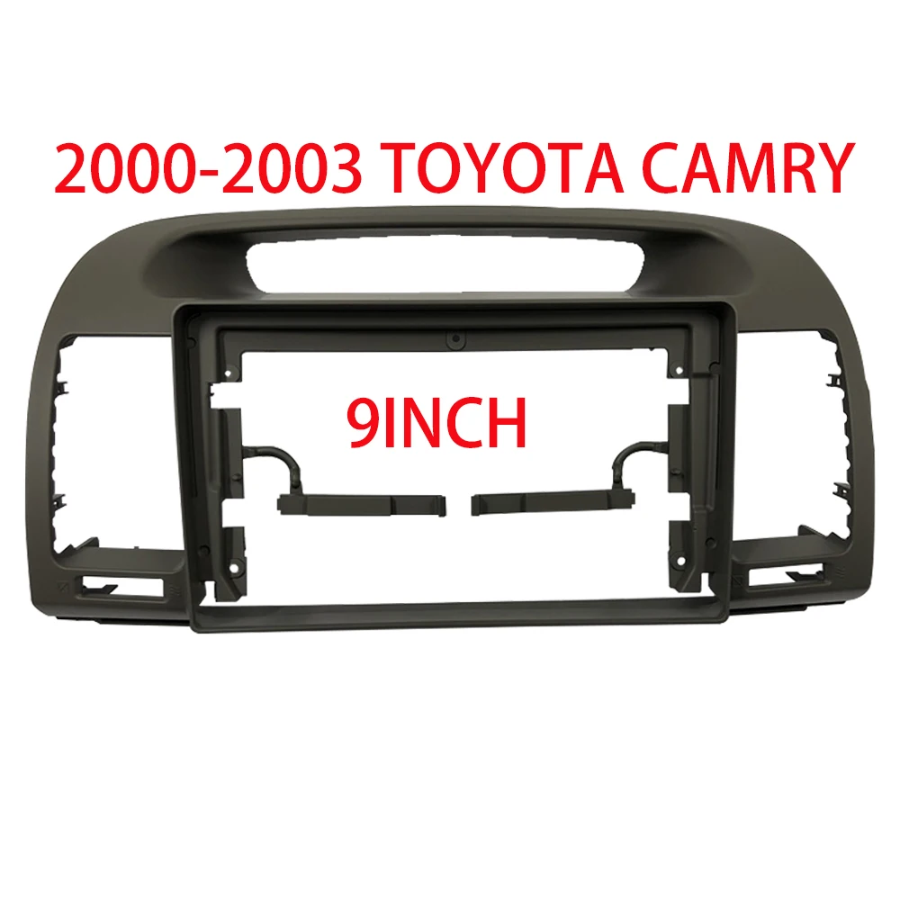 9 Inch Car Radio Dashboard Fascia for Toyota Camry  2000-2003 Auto Stereo Panel Mounting  DVD Frame