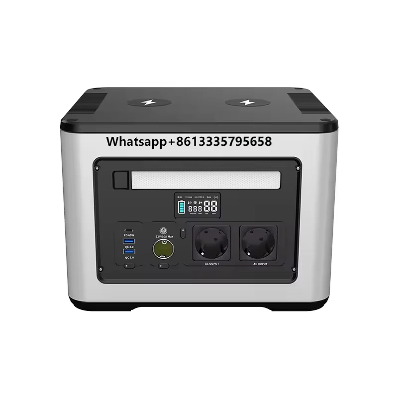 

Lifepo4 battery mobile portable charging station power station 2000W wholesale price pure sine wave easy to use