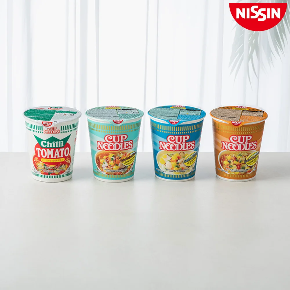 Nissin Cup Noodle Cup Ramen 4 Flavors Mix