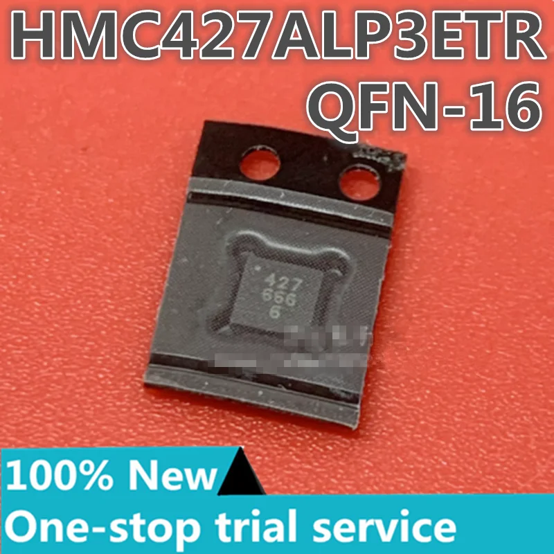 

1-10PCS %New original HMC427ALP3ETR HMC427ALP3E Screen printing 427 QFN-16 Rf switch IC VSAT 8 GHz 50 ohms