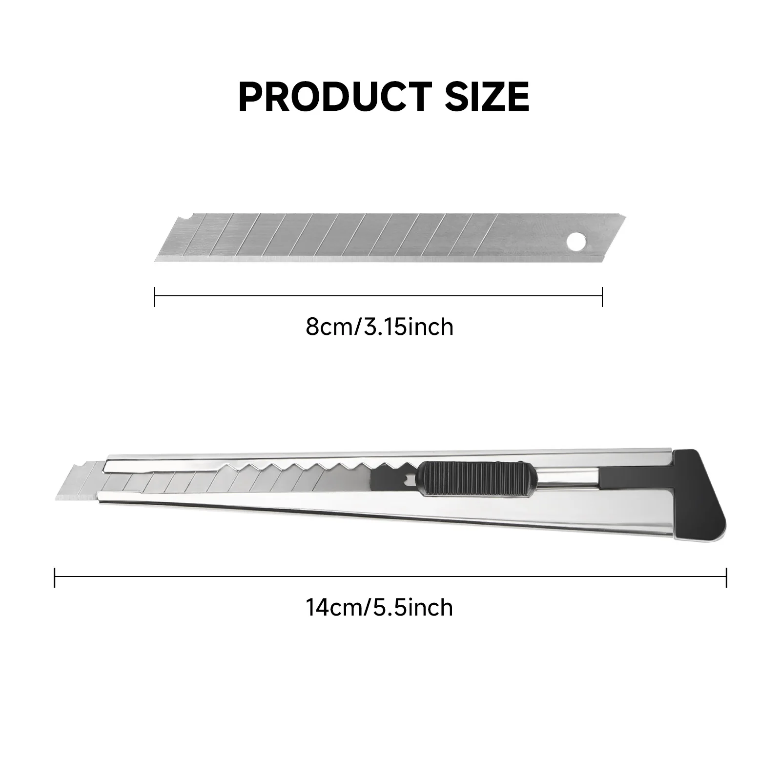 سكين EAGLE المساعدة مع 10 شفرات - 3S قاطع أمان سريع التغيير من الفولاذ المقاوم للصدأ DIY، التعبئة والتغليف، الحرف اليدوية #2