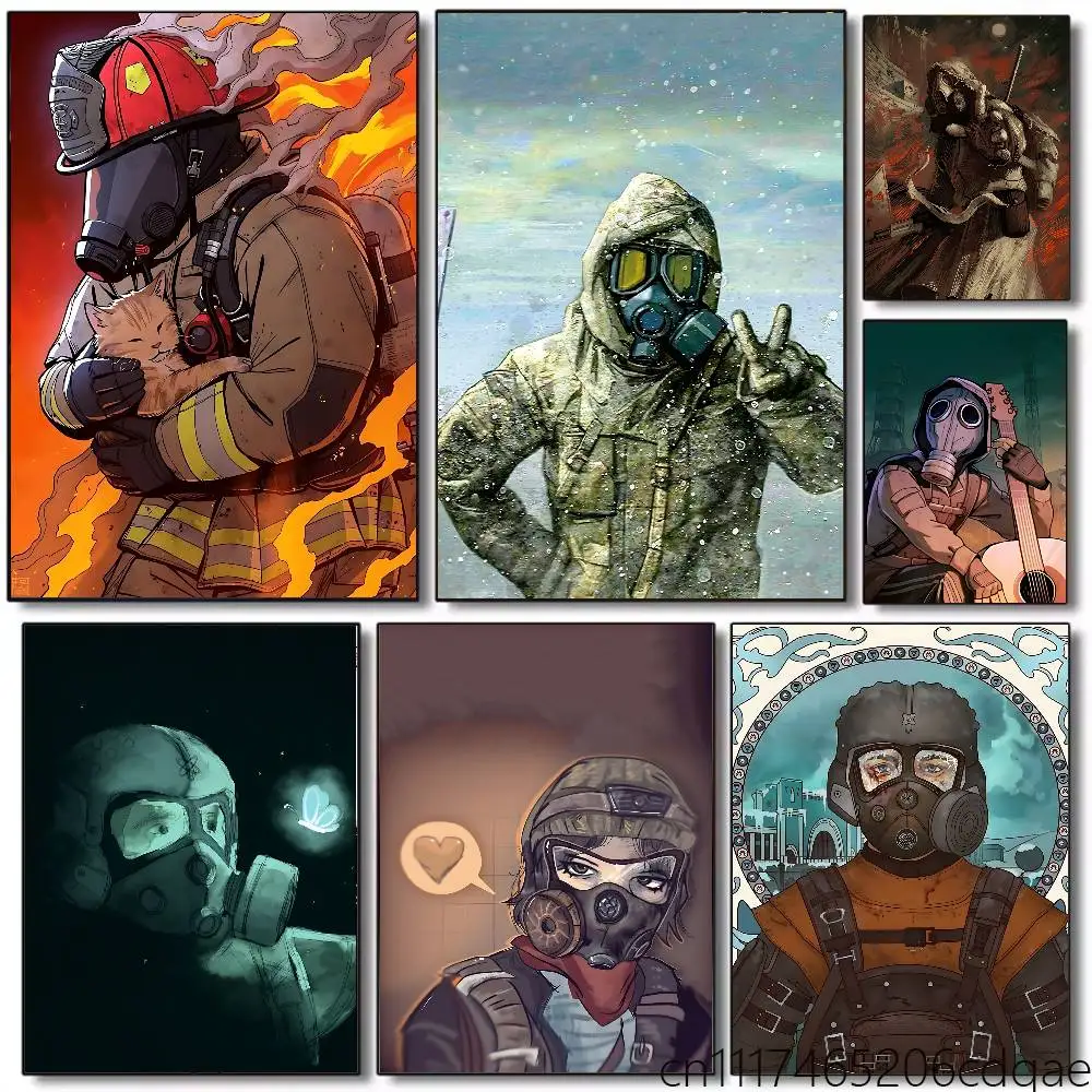 FOR Metro 2039 Hunter Frameles Canvas Paint Decorative Art Printing Poster Image Home Living Room Bedroom Decoration Paint