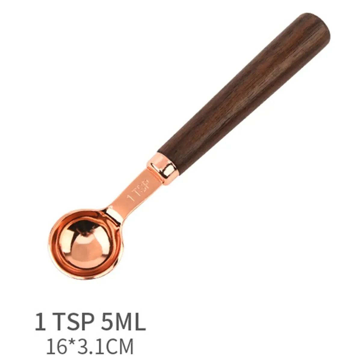 Industrial Tools Long Handle Coffee Scoop, Wooden Measuring Spoon for Coffee Beans, Spices, and More