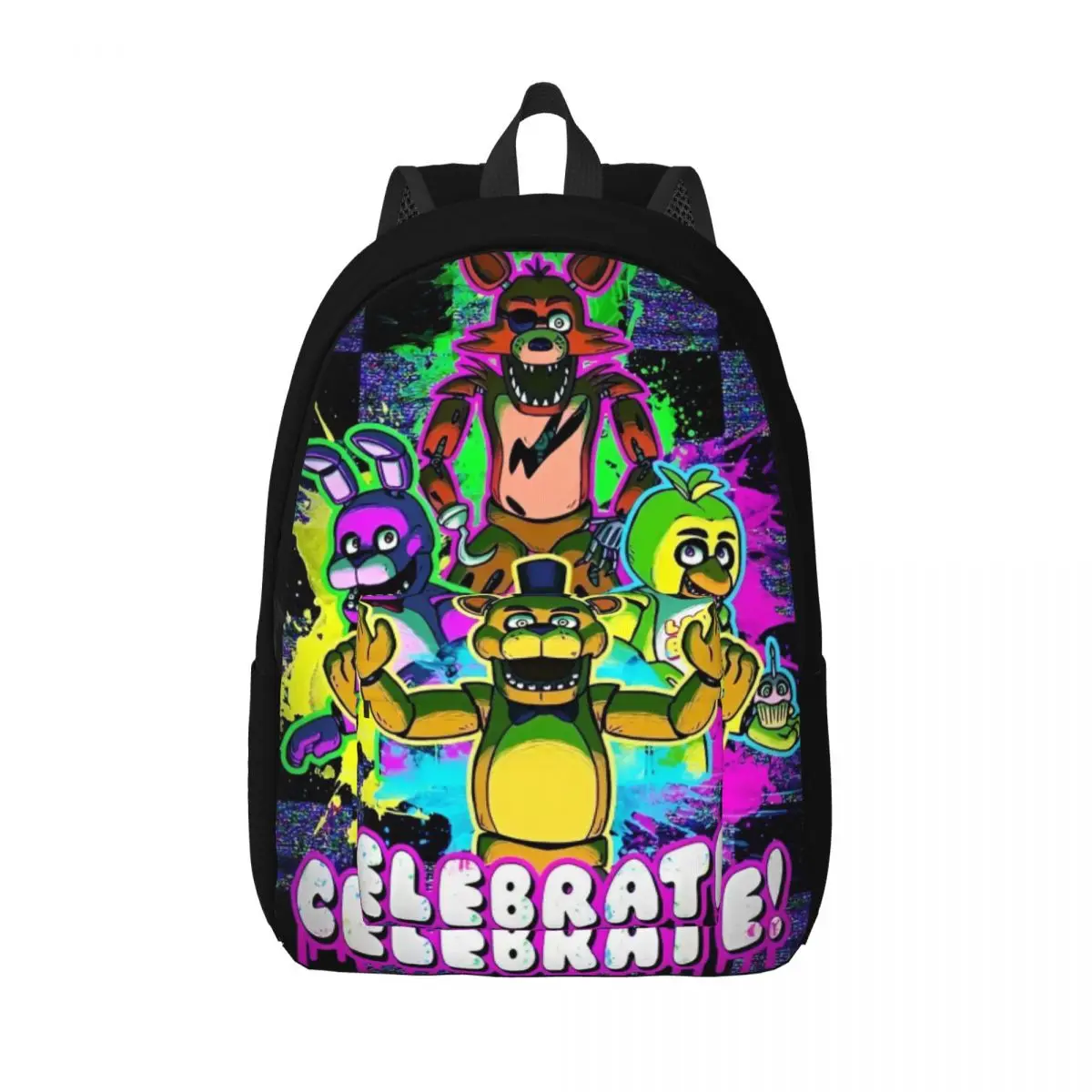 

FNAFS Classical Backpack Lightweight High School Work Horror reasoning Video Game Daypack for Men Women Laptop Shoulder Bag