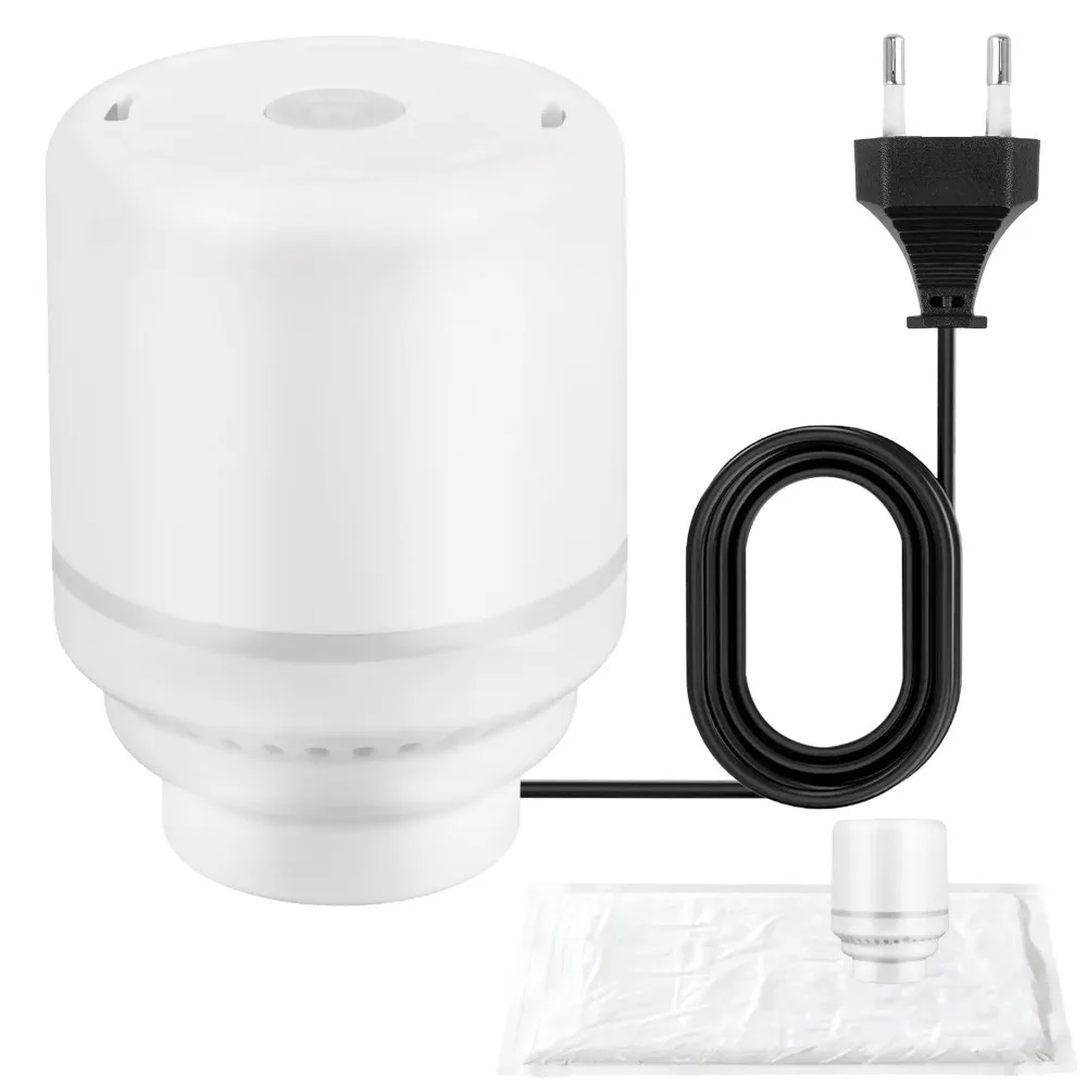 Compact Electric Vacuum Pump for Clothes Storage Bags Quick Air Removal Low Noise Portable Pump for Home Travel Space Saving