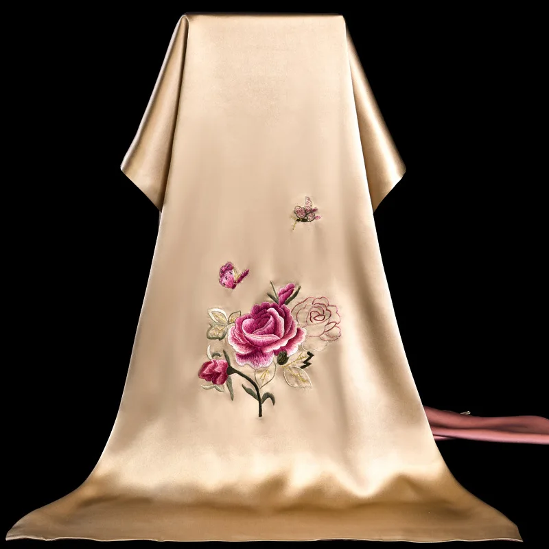 Handmade Embroidery Shawl Gift Scarf Wedding Cheongsam Outer Match