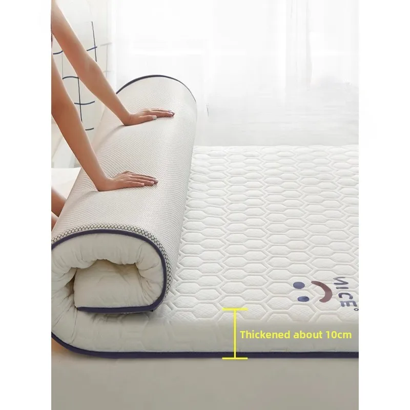 مرتبة سميكة من اللاتكس، وسادة ناعمة، سرير محدد غير قابل للطي للإيجار، مرتبة، وسادة إسفنجية #1